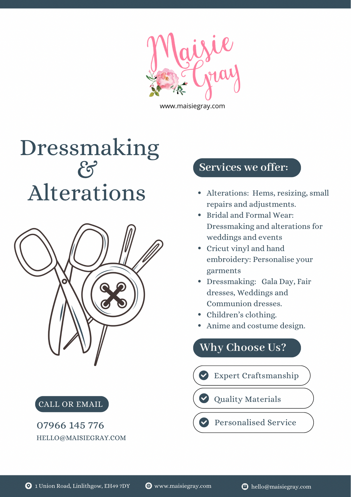 Dressmaking & Alteration Service