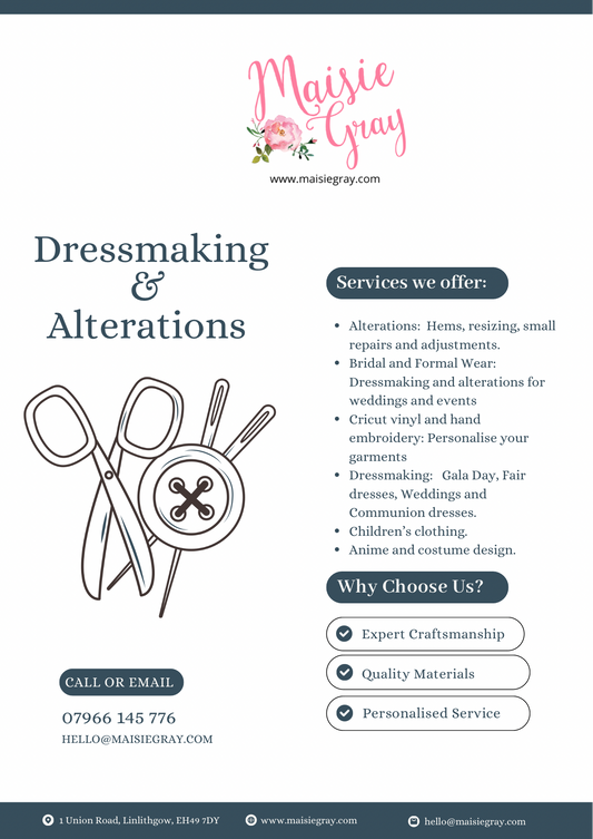 Dressmaking & Alteration Service