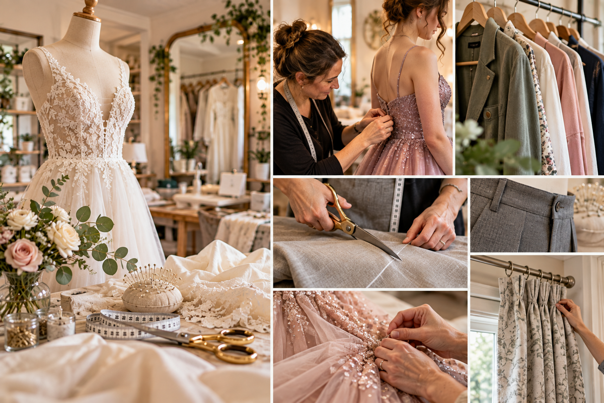 Clothing, dress, bridal and prom alterations in Linlithgow, West Lothian